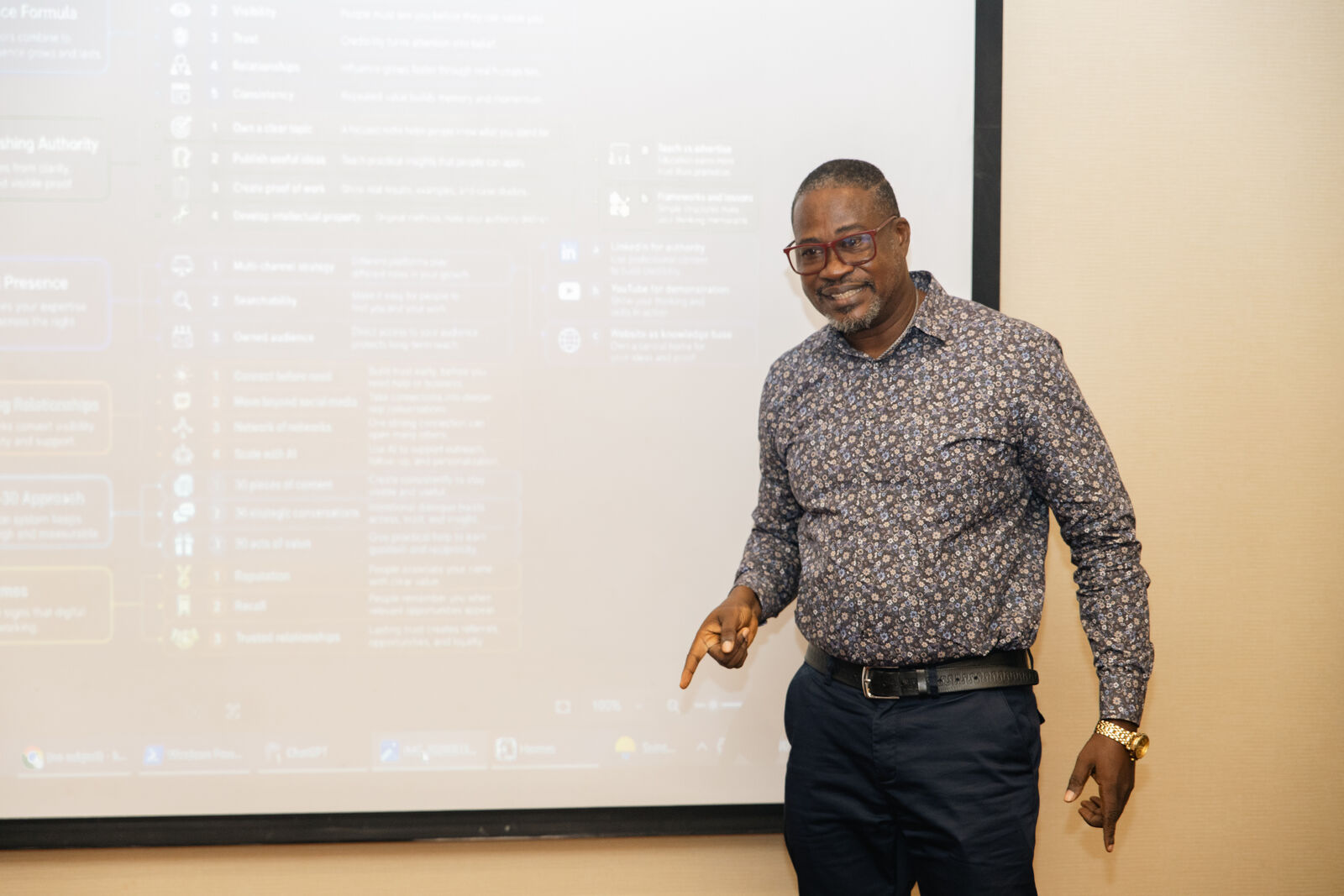 Isaac Kofi Maafo engaging with the audience during his MTN Masterclass Series talk