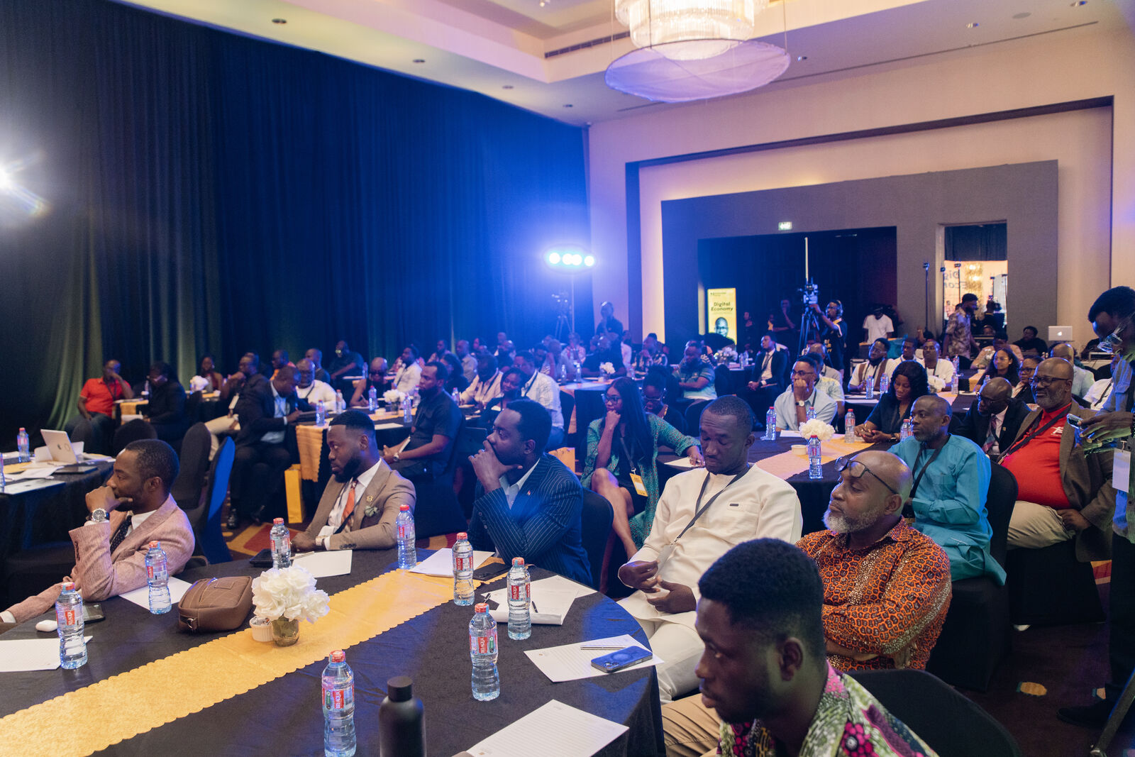 Full audience view at the MTN Masterclass Series event at Kempinski Hotel, Accra
